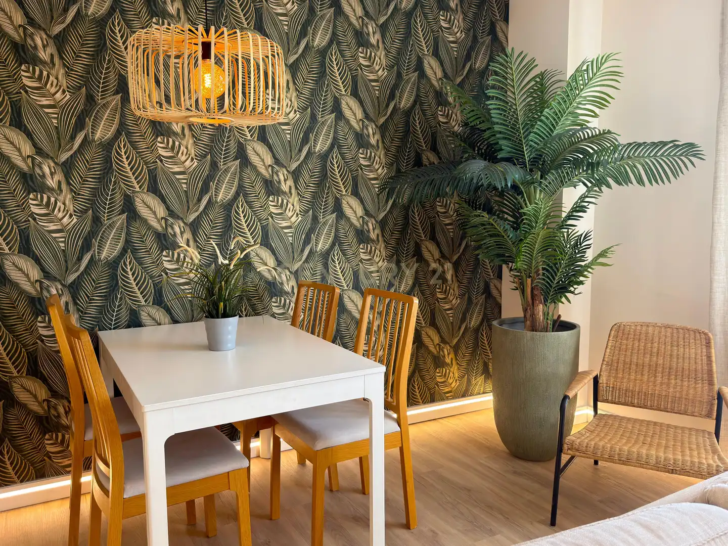 Dining room of Flat for rent in Mijas  with Air Conditioner, Storage room and Alarm