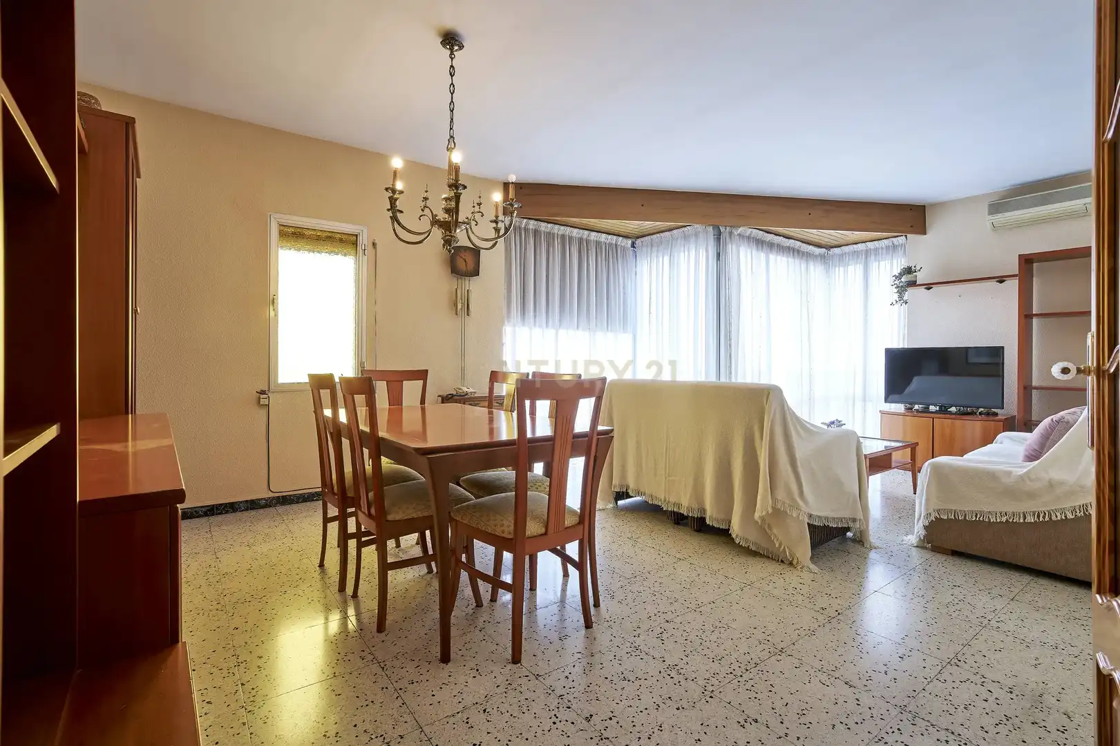 Sala d'estar de Apartament en venda en La Ràpita amb Aire condicionat, Traster i Moblat