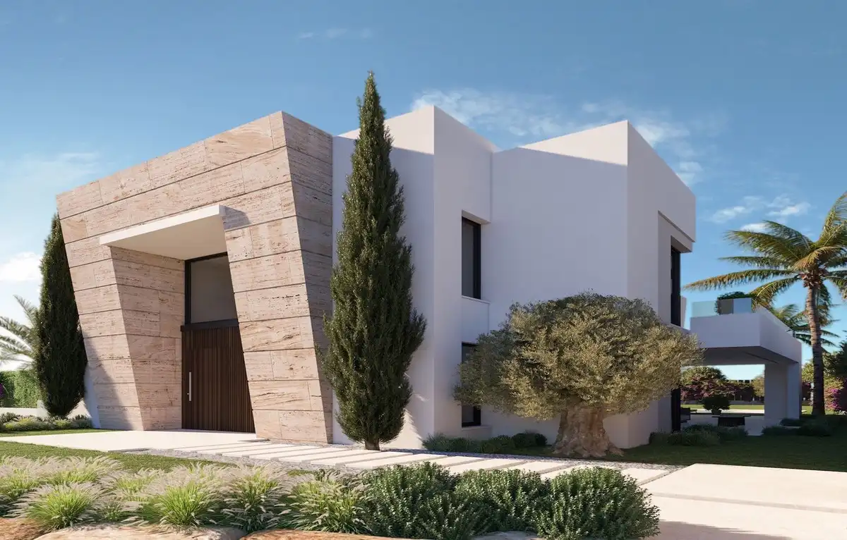 Vista exterior de Casa o xalet en venda en Marbella amb Aire condicionat, Jardí privat i Terrassa