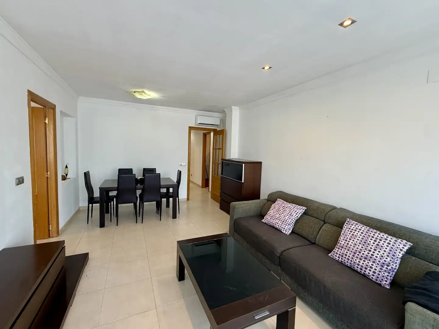 Wohnzimmer von Wohnung zum Verkauf in Benicasim / Benicàssim mit Klimaanlage, Möbliert und Ofen
