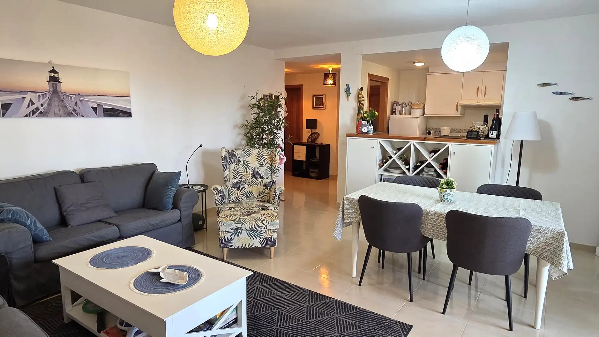 Sala de estar de Piso en venta en Cartagena con Aire acondicionado, Calefacción y Terraza
