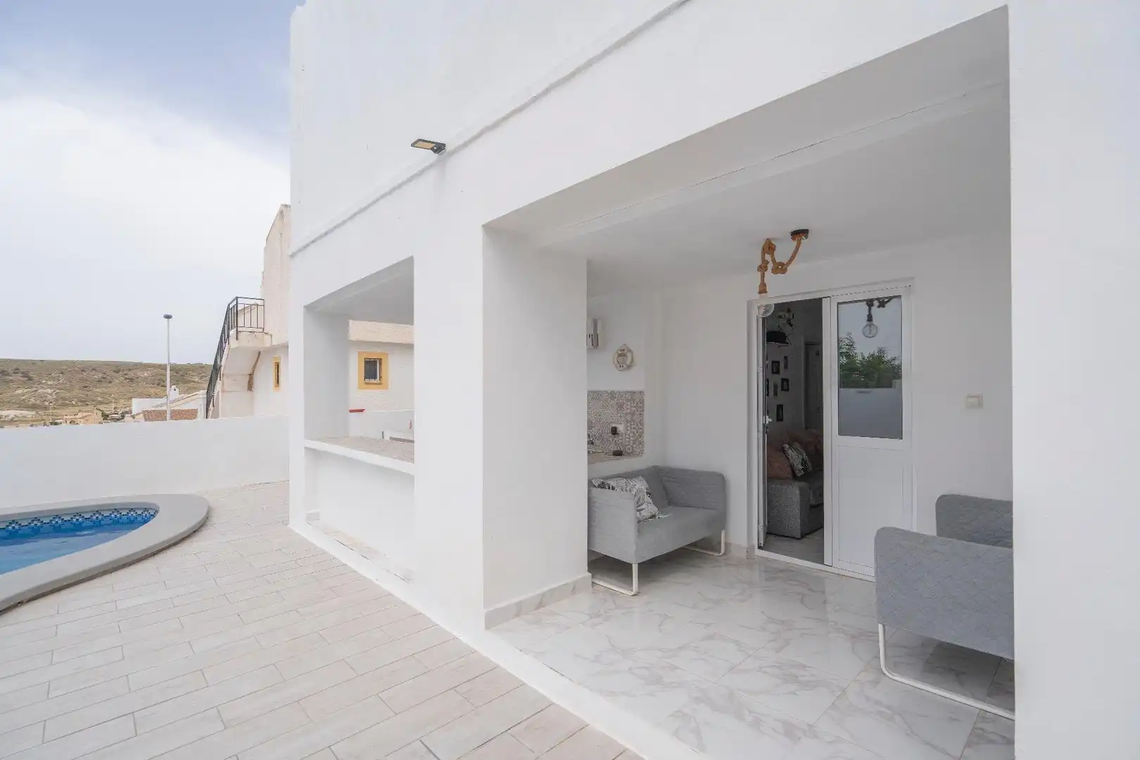 Terraza de Casa o chalet en venta en Mazarrón con Aire acondicionado, Calefacción y Jardín privado