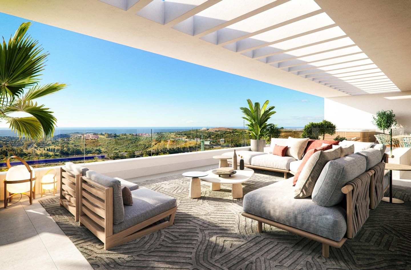 Terrassa de Apartament en venda en Casares amb Aire condicionat, Calefacció i Jardí privat