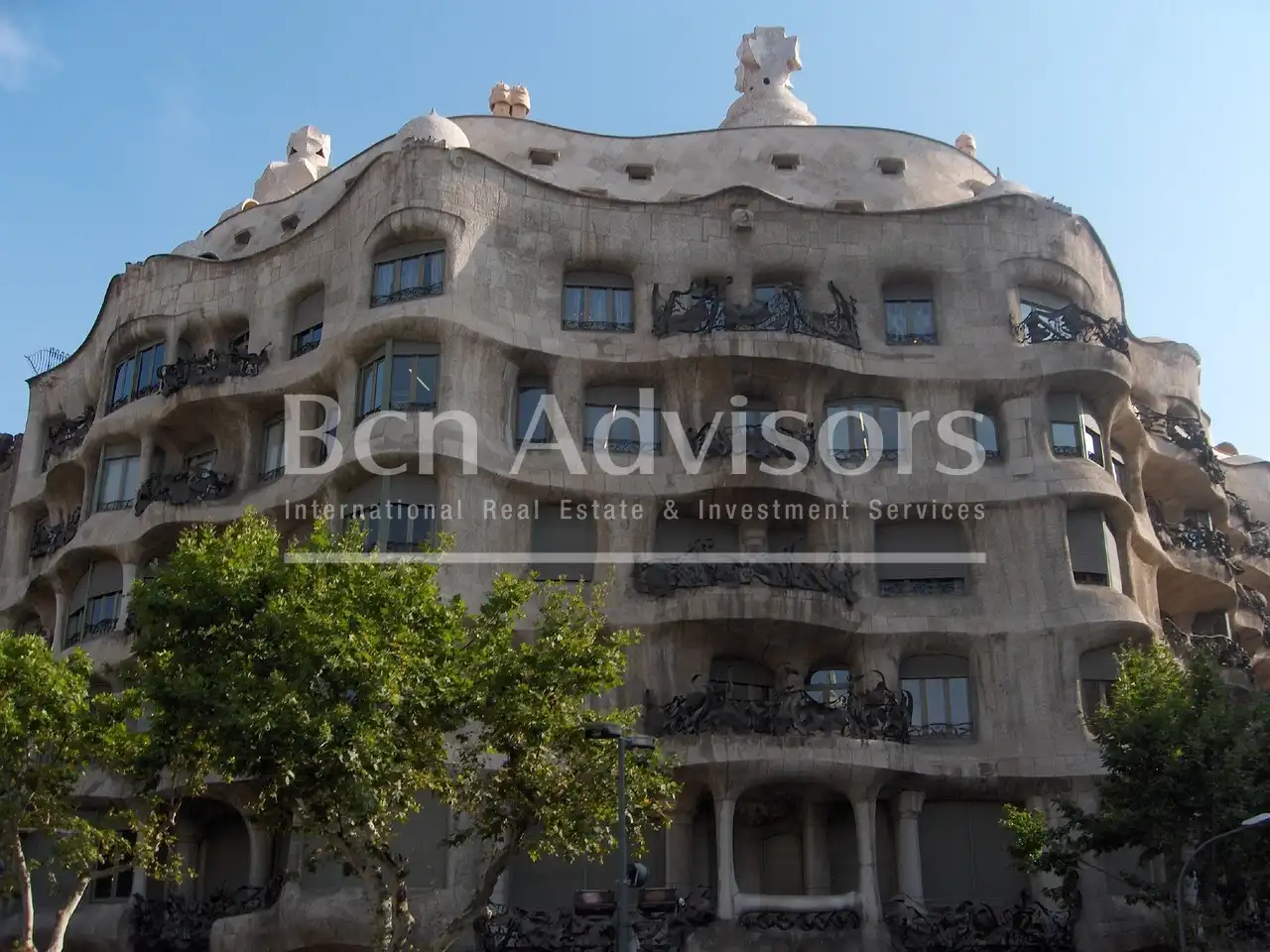 Exterior view of Flat for rent in Barcelona  with Air Conditioner, Heating and Terrace