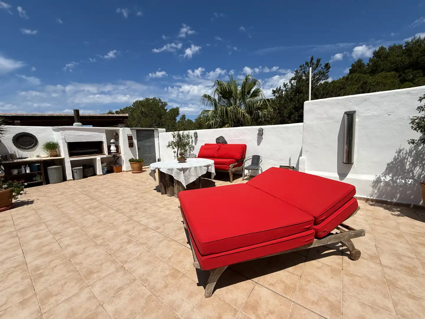 Terrasse von Dachboden zum Verkauf in Santa Eulària des Riu mit Klimaanlage, Heizung und Terrasse