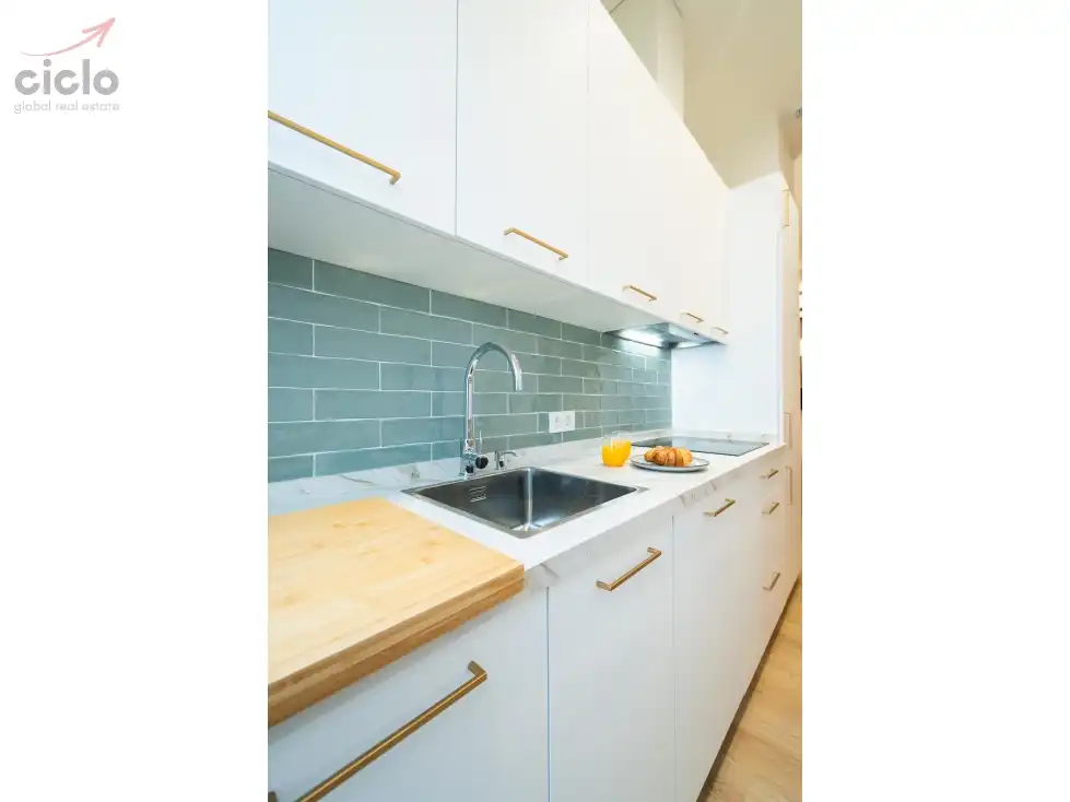 Cocina de Piso de alquiler en Sevilla con Terraza, Piscina y Amueblado