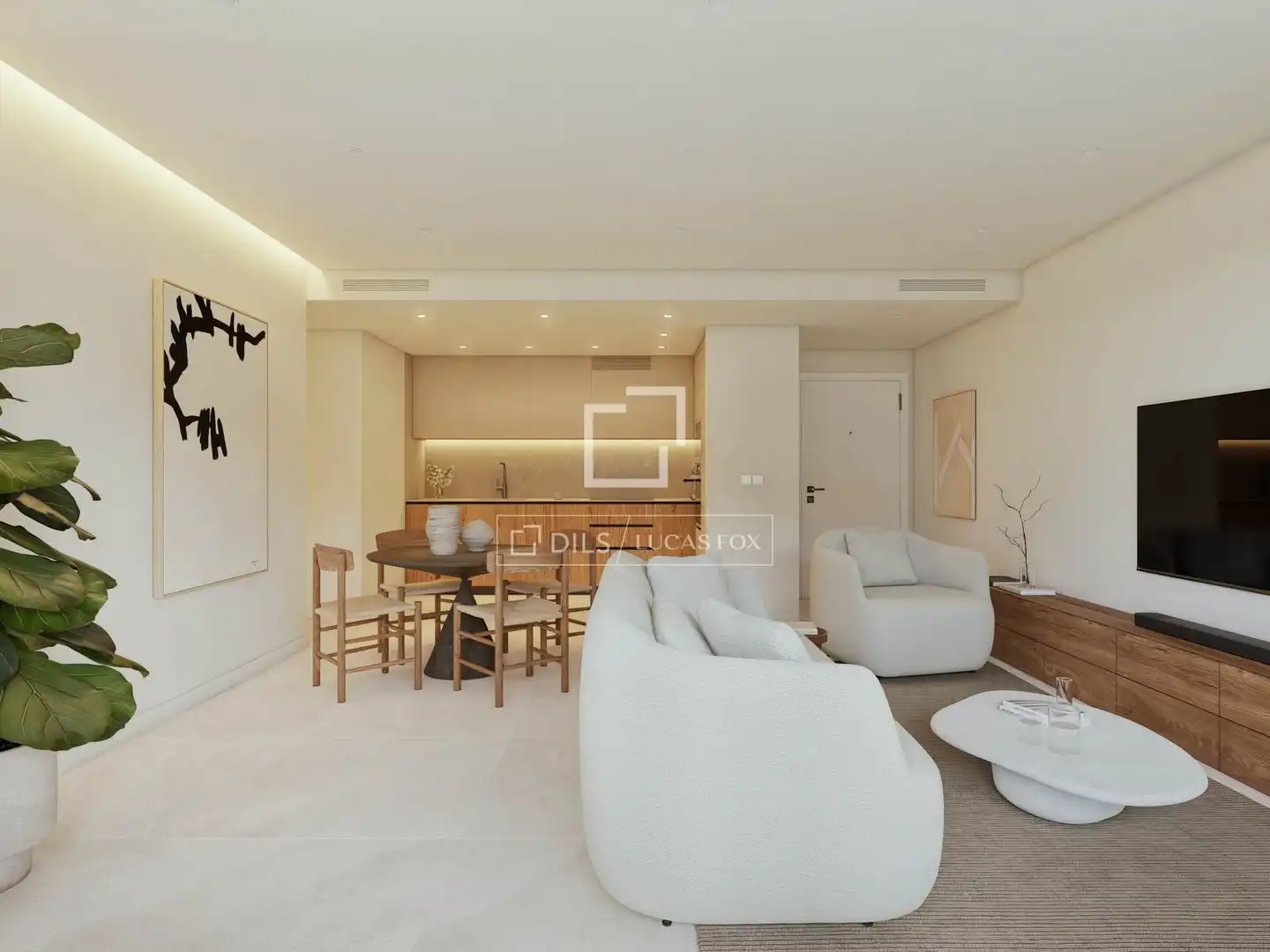 Living room of Flat for sale in Benicasim / Benicàssim  with Air Conditioner, Private garden and Terrace