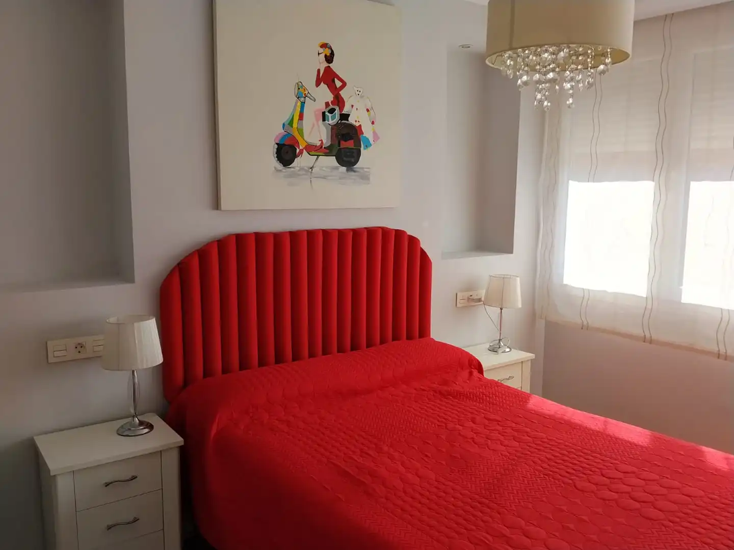 Bedroom of Flat for rent in Almuñécar  with Air Conditioner, Parquet flooring and Furnished