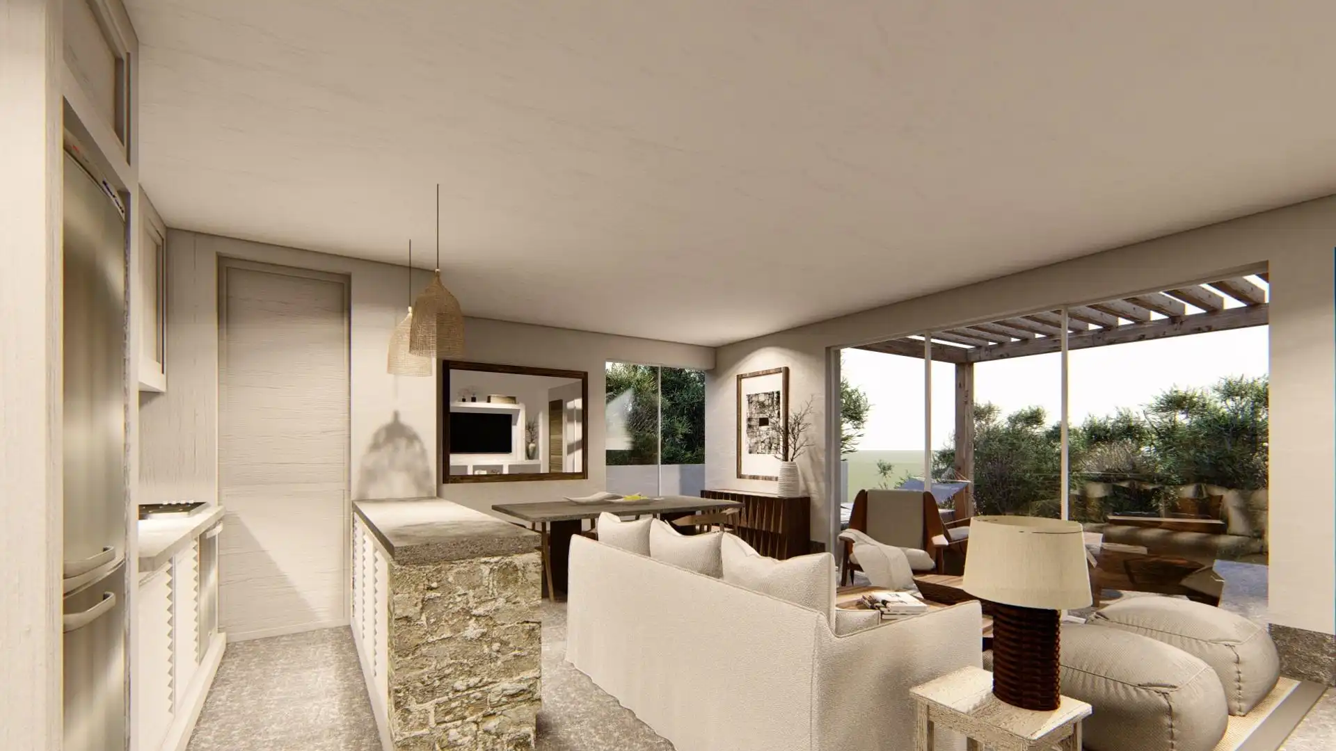 Living room of Attic for sale in Tarifa  with Air Conditioner, Private garden and Terrace