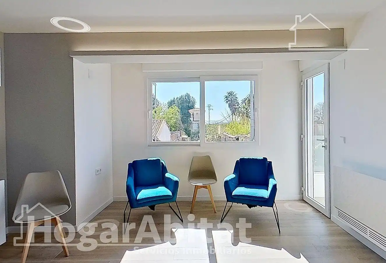Sala de estar de Casa o chalet en venta en Benimuslem con Aire acondicionado, Calefacción y Terraza