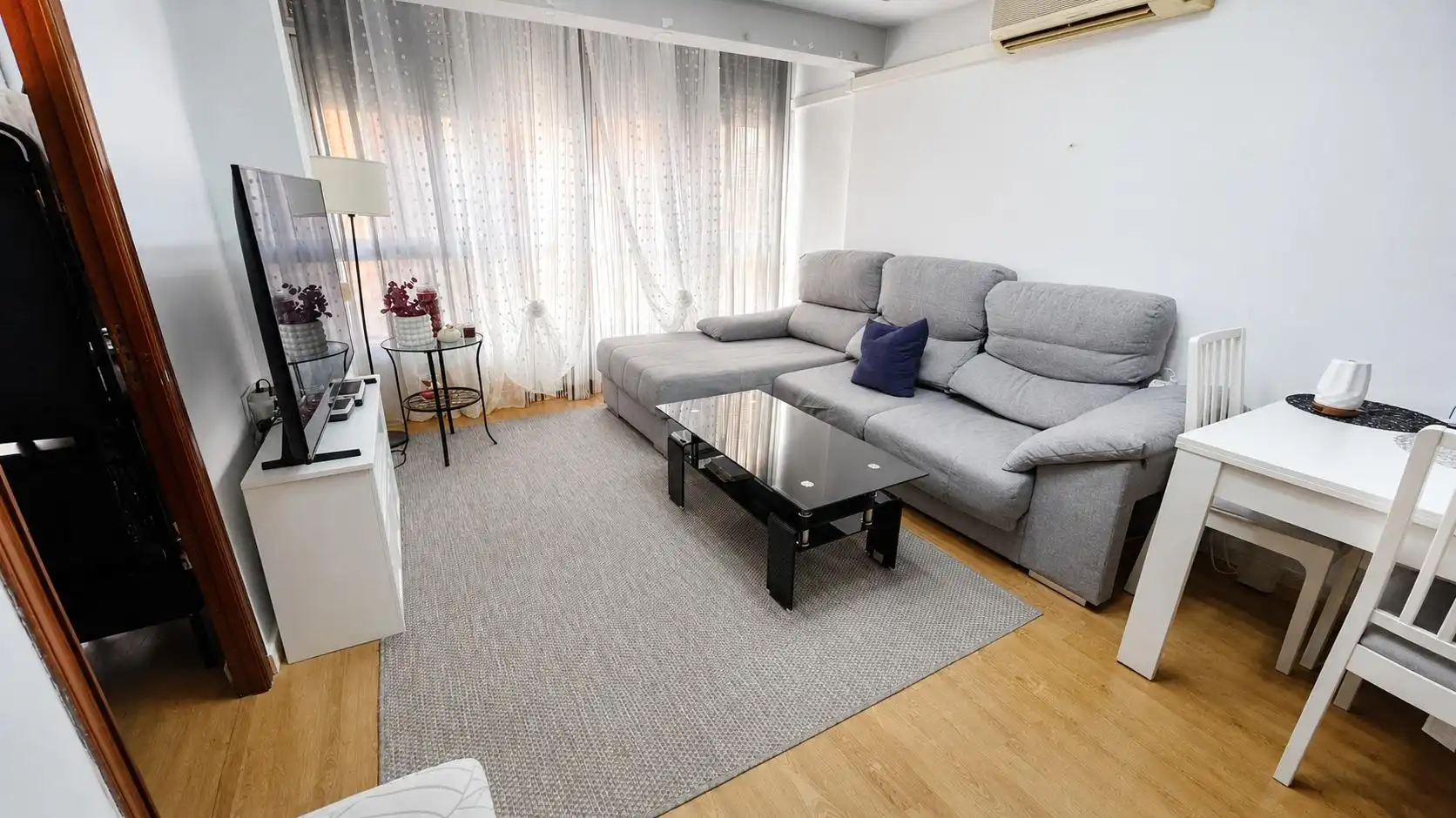 Sala de estar de Piso en venta en Valencia con Aire acondicionado y Parquet