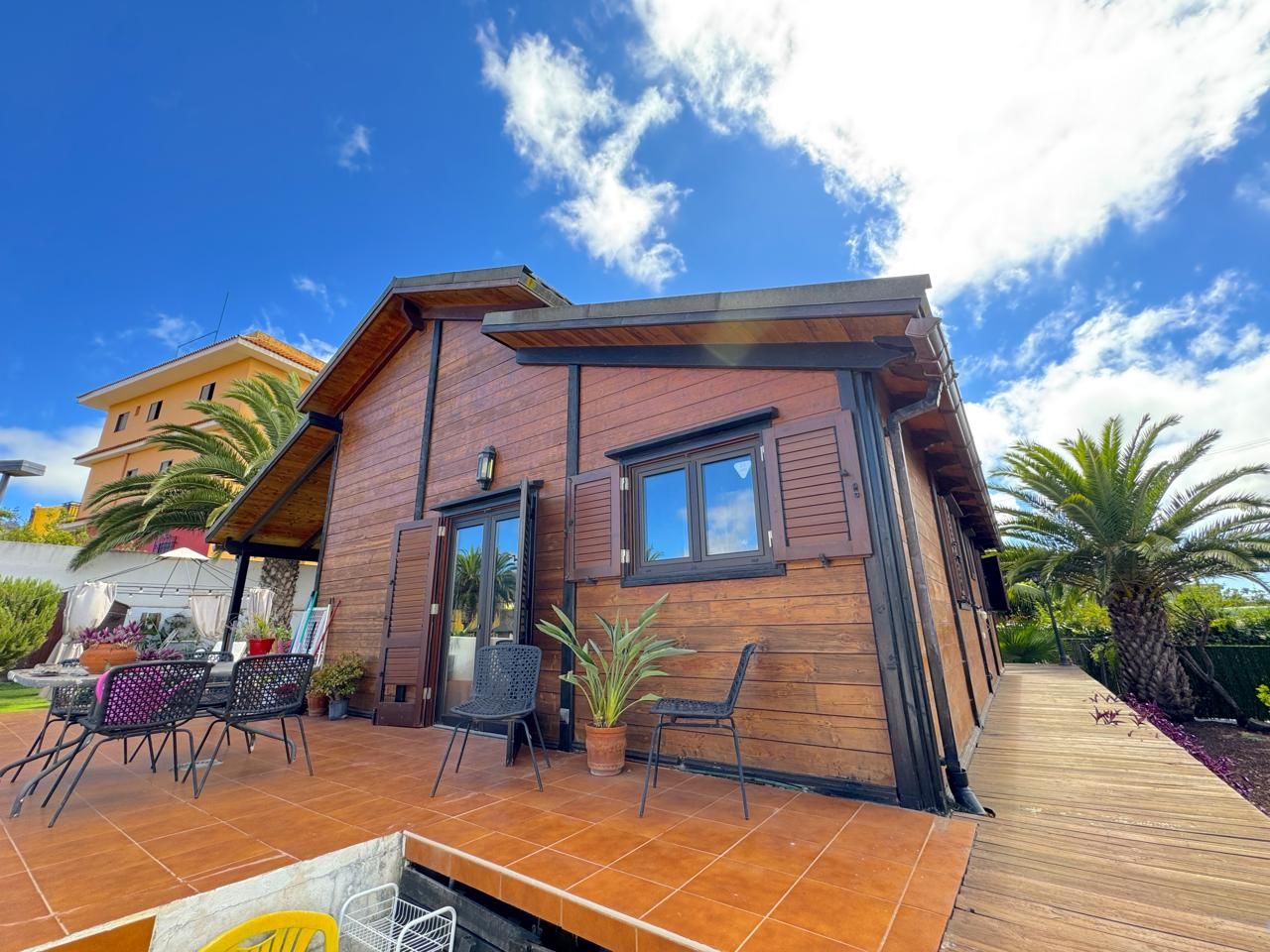 Exterior view of House or chalet for sale in Tacoronte  with Heating, Private garden and Parquet flooring