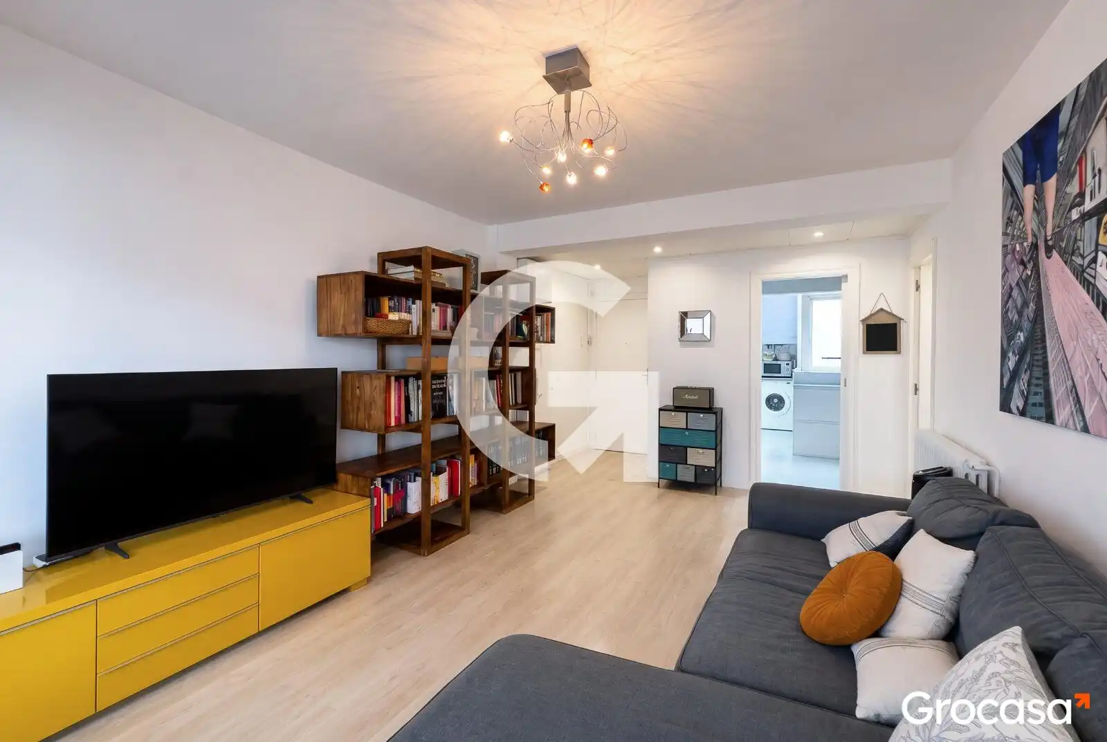 Sala de estar de Piso en venta en Barcelona con Aire acondicionado, Calefacción y Trastero