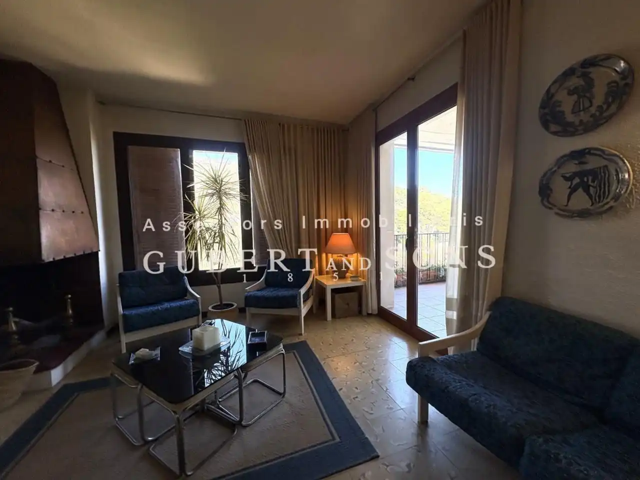 Sala de estar de Apartamento en venta en Begur con Terraza
