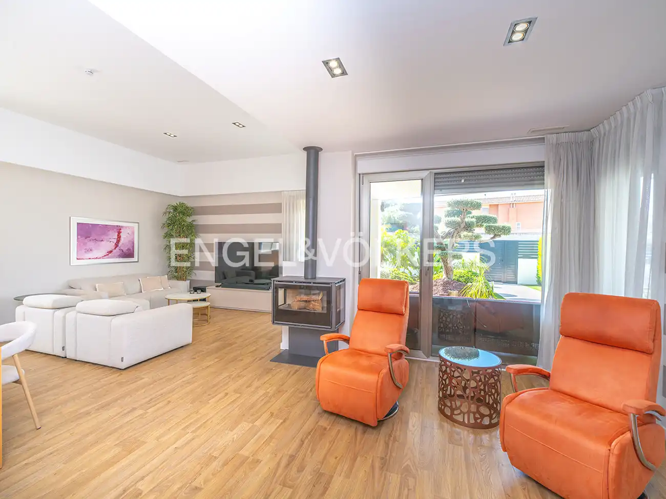 Sala de estar de Casa o chalet en venta en Santa Pola con Aire acondicionado, Calefacción y Jardín privado