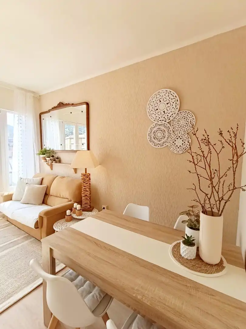 Dining room of Flat for sale in Langreo  with Heating, Storage room and Furnished