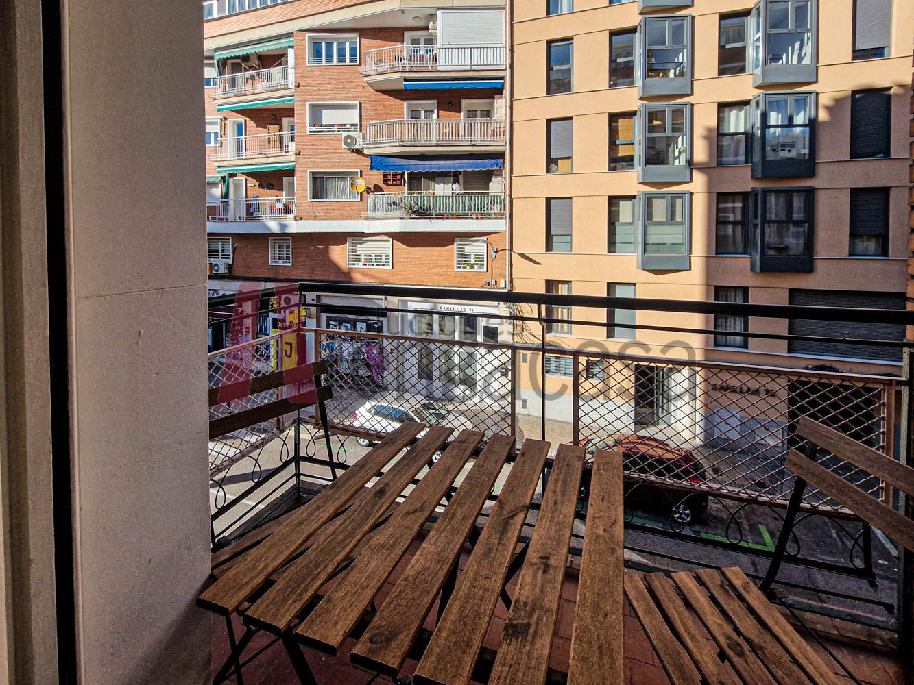 Balcony of Flat to rent in  Madrid Capital  with Heating, Parquet flooring and Terrace