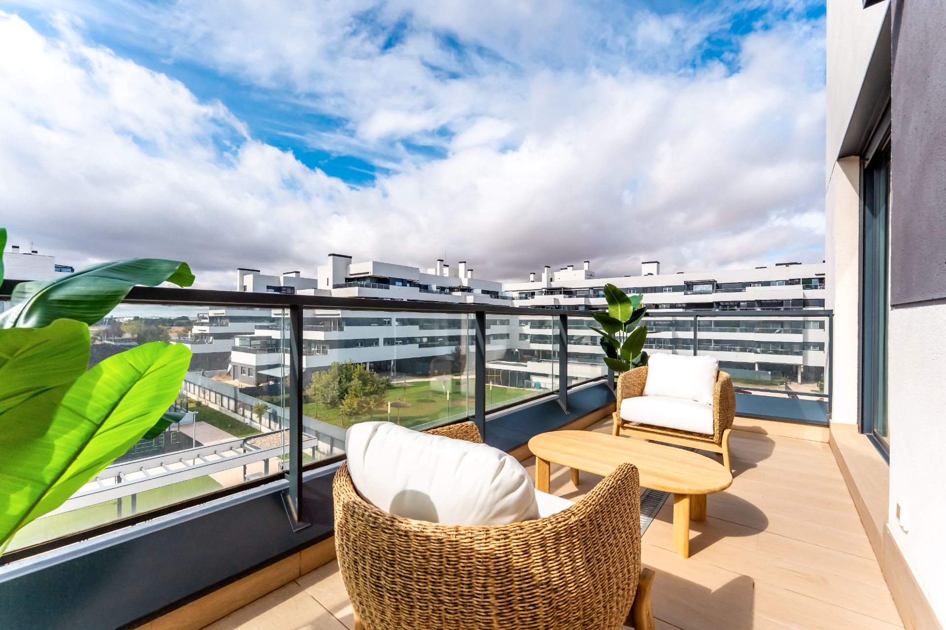 Terrace of Flat to rent in Alcalá de Henares  with Air Conditioner, Heating and Furnished