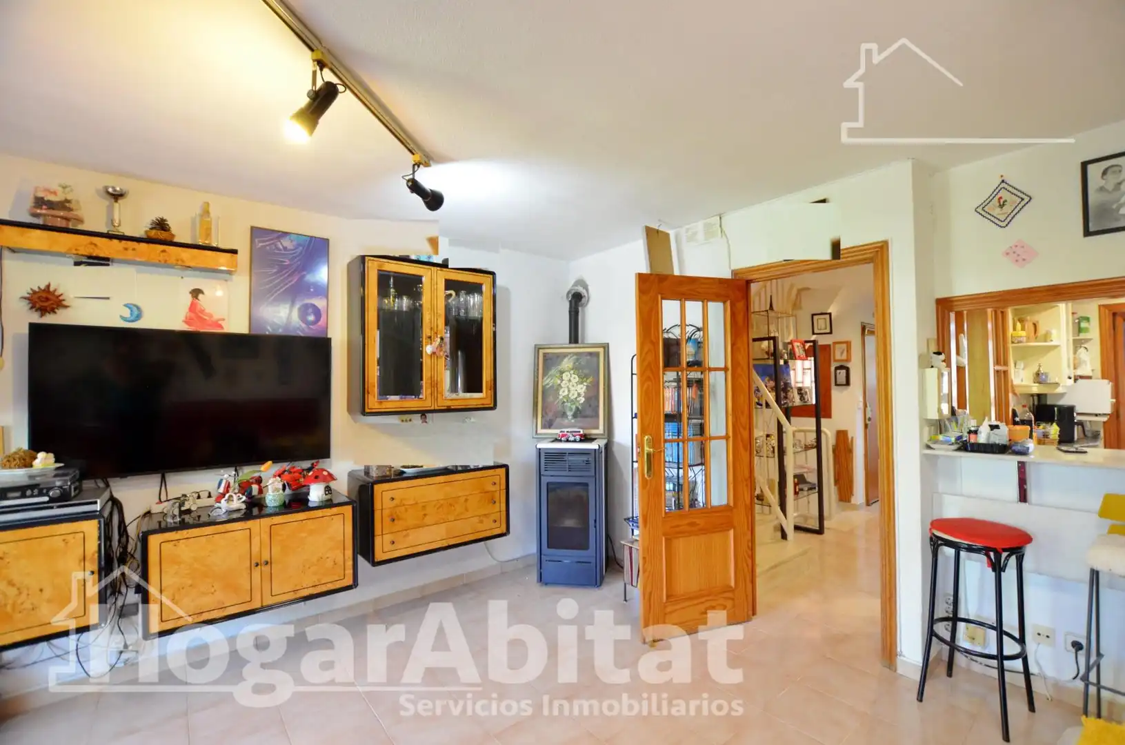 Sala d'estar de Casa adosada en venda en Sant Joan d'Alacant amb Aire condicionat, Calefacció i Jardí privat