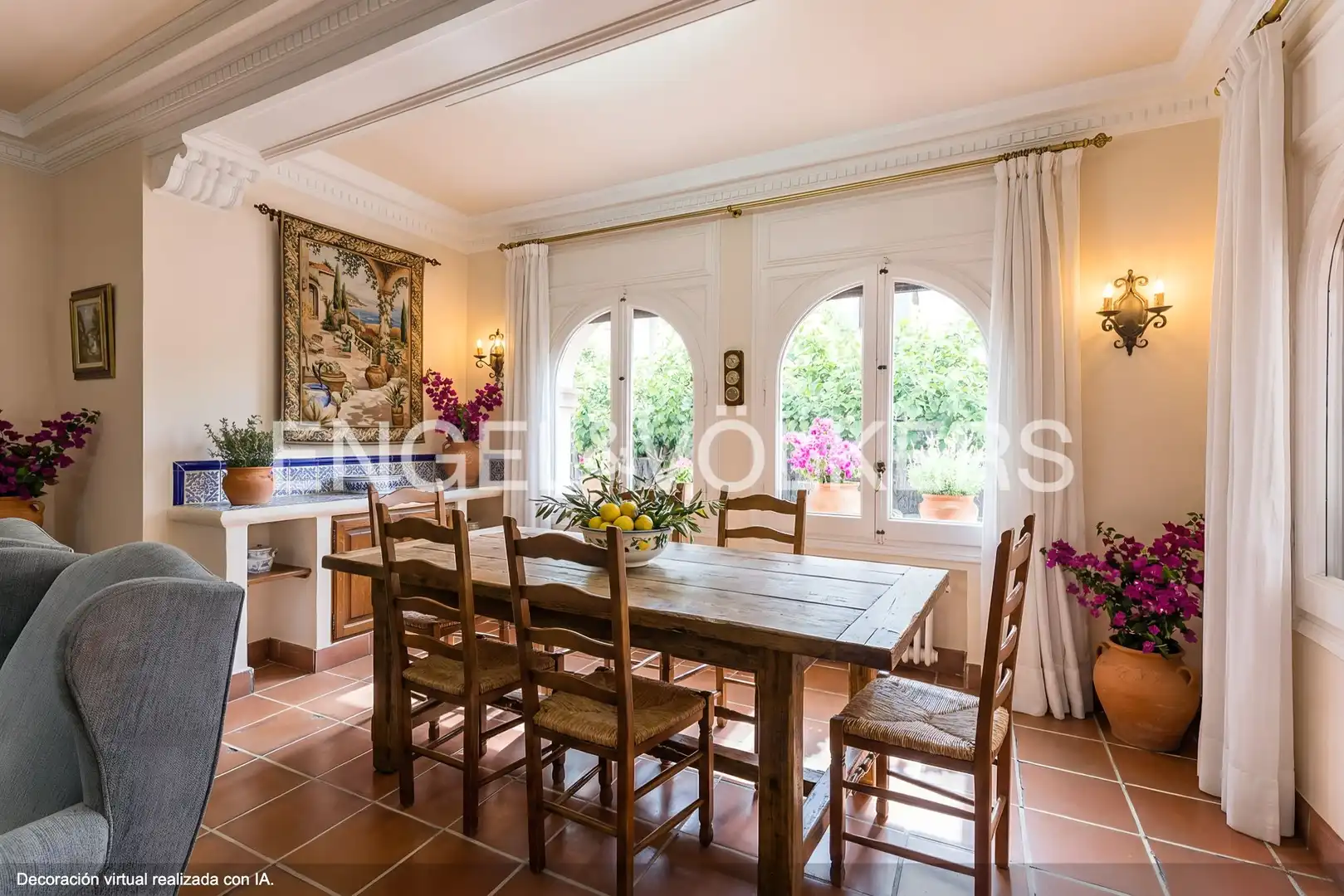 Comedor de Casa o chalet en venta en Barcelona con Calefacción, Jardín privado y Terraza