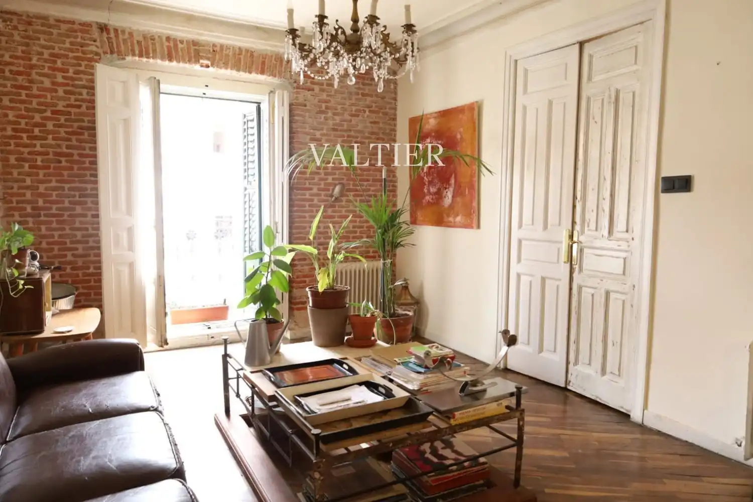 Living room of Flat for rent in Madrid  with Air Conditioner, Storage room and Furnished