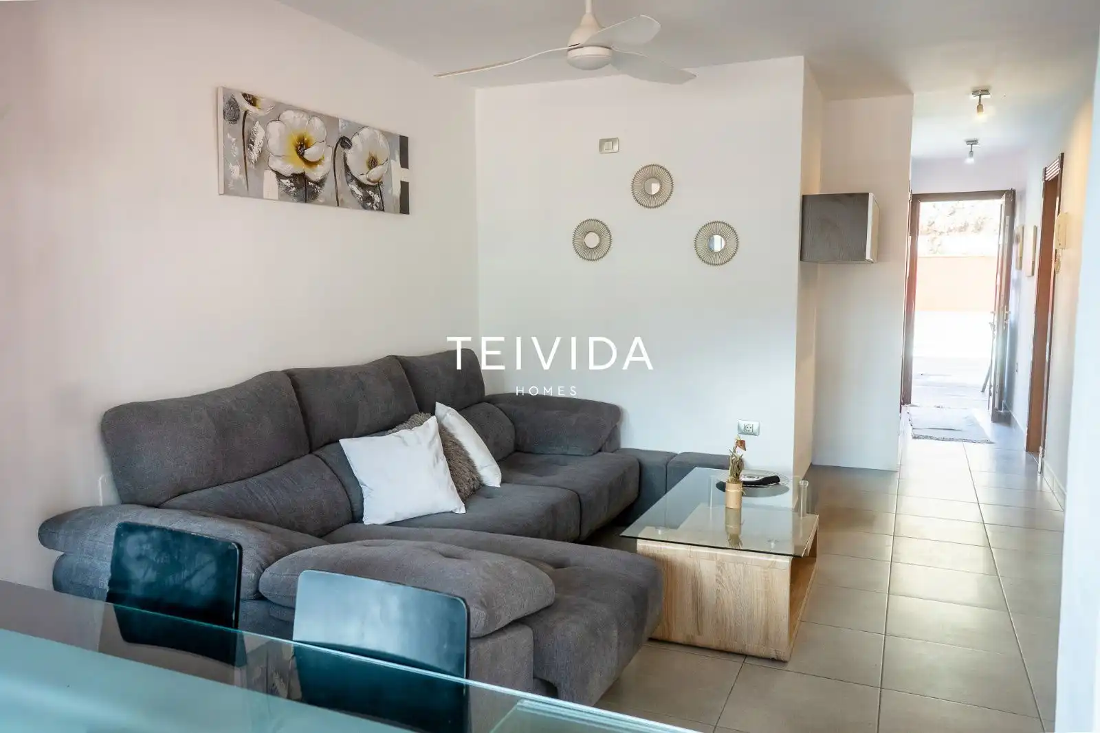 Living room of Flat for rent in Adeje  with Air Conditioner, Terrace and Swimming Pool