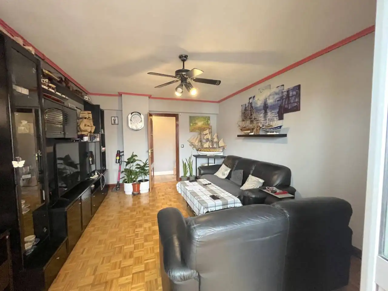 Living room of Flat for sale in Erandio  with Heating, Terrace and Furnished