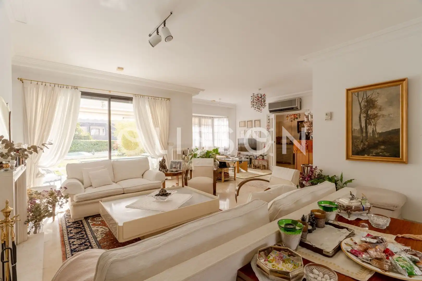 Sala de estar de Casa o chalet en venta en Madrid con Aire acondicionado, Calefacción y Jardín privado