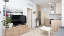 Living room of Flat for sale in  Madrid Capital  with Air Conditioner, Heating and Furnished