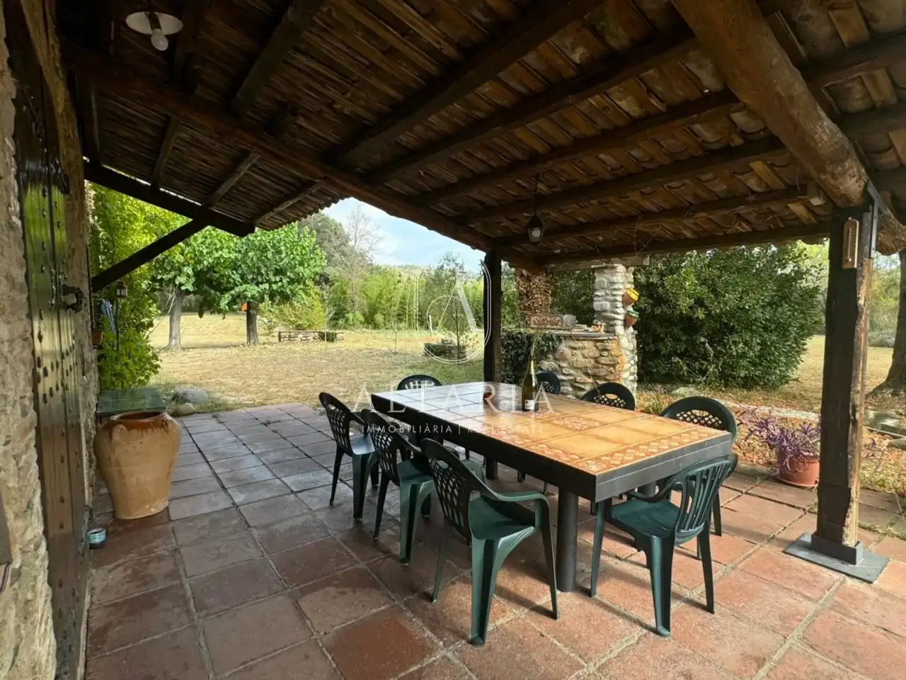 Terrassa de Finca rústica en venda en Anglès amb Calefacció, Jardí privat i Terrassa