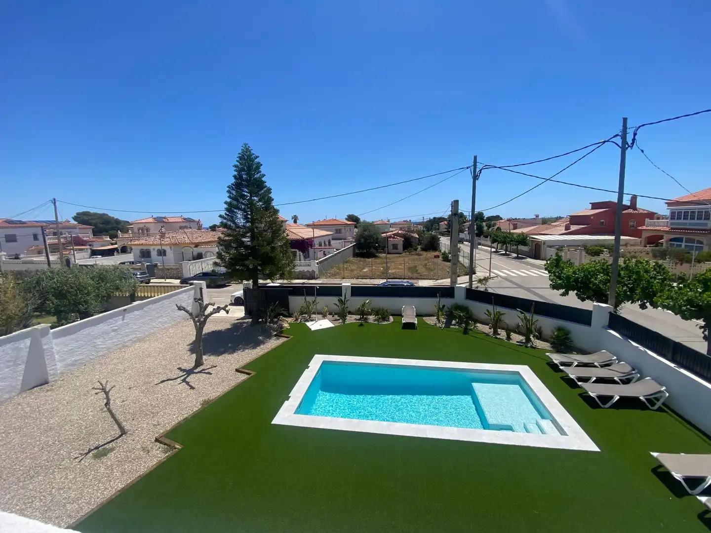 Piscina de Casa o xalet de lloguer en Mont-roig del Camp amb Aire condicionat, Calefacció i Jardí privat