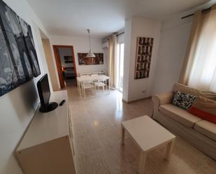 Sala d'estar de Apartament de lloguer en  Palma de Mallorca amb Aire condicionat, Calefacció i Moblat