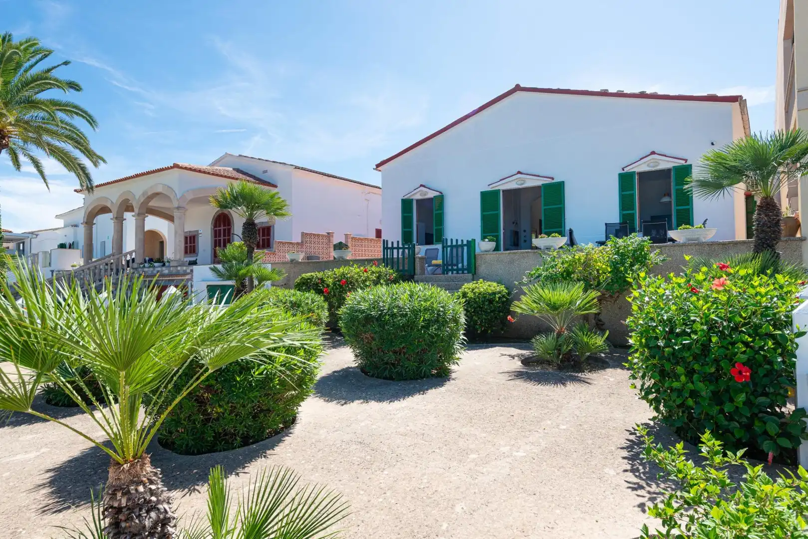 Vista exterior de Casa o xalet de lloguer en Alcúdia amb Aire condicionat, Terrassa i Moblat