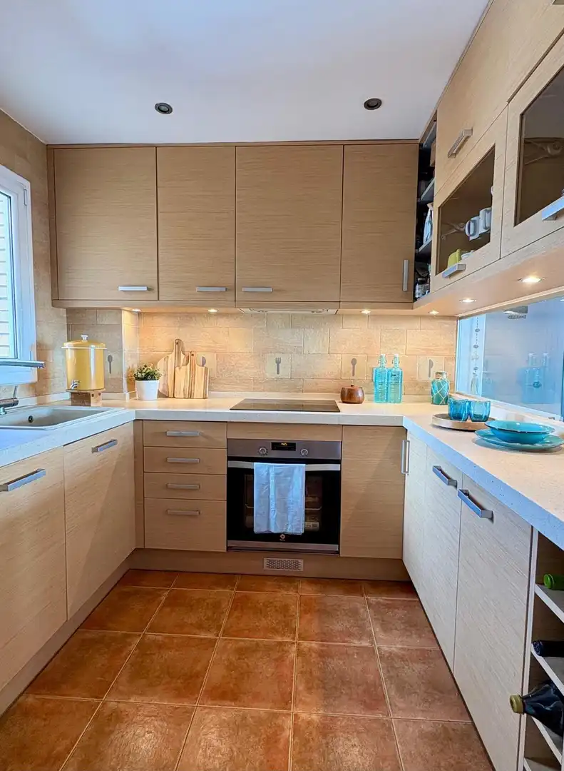 Kitchen of Flat for sale in Castelldefels  with Private garden, Terrace and Storage room