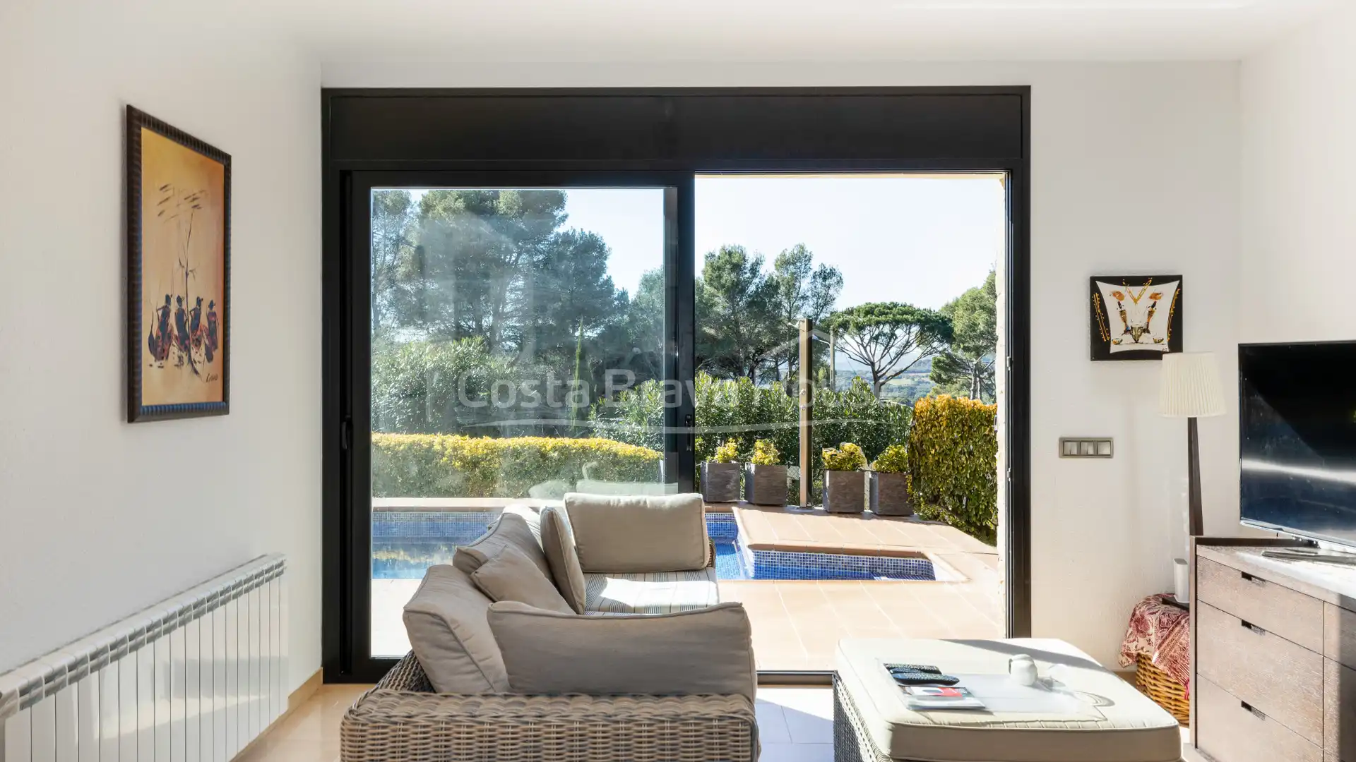 Sala de estar de Casa o chalet en venta en Palafrugell con Aire acondicionado, Calefacción y Jardín privado