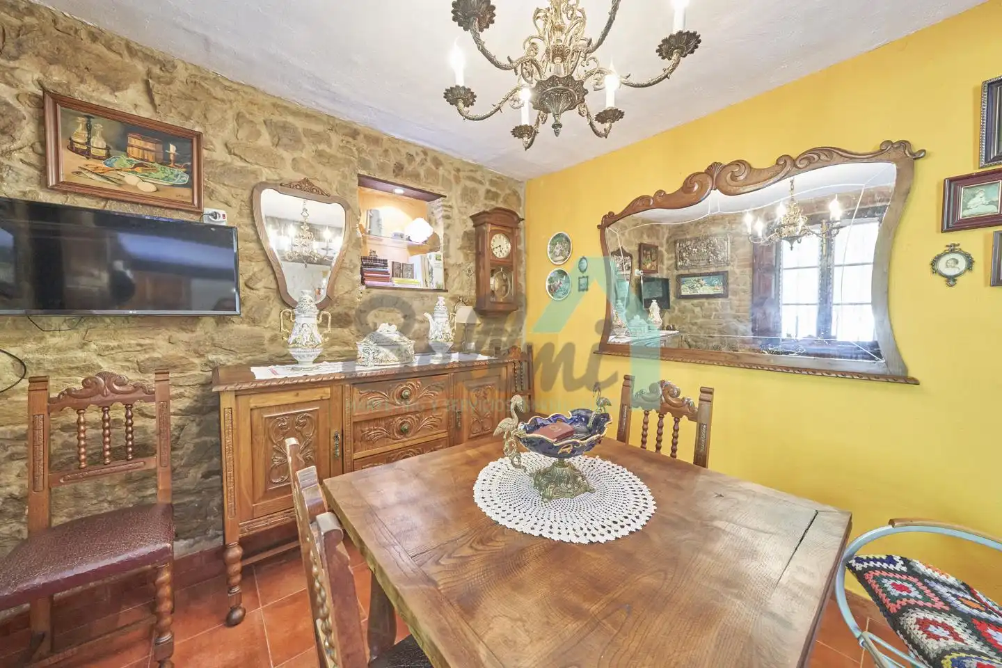 Dining room of Houses for sale in Langreo  with Private garden and Balcony