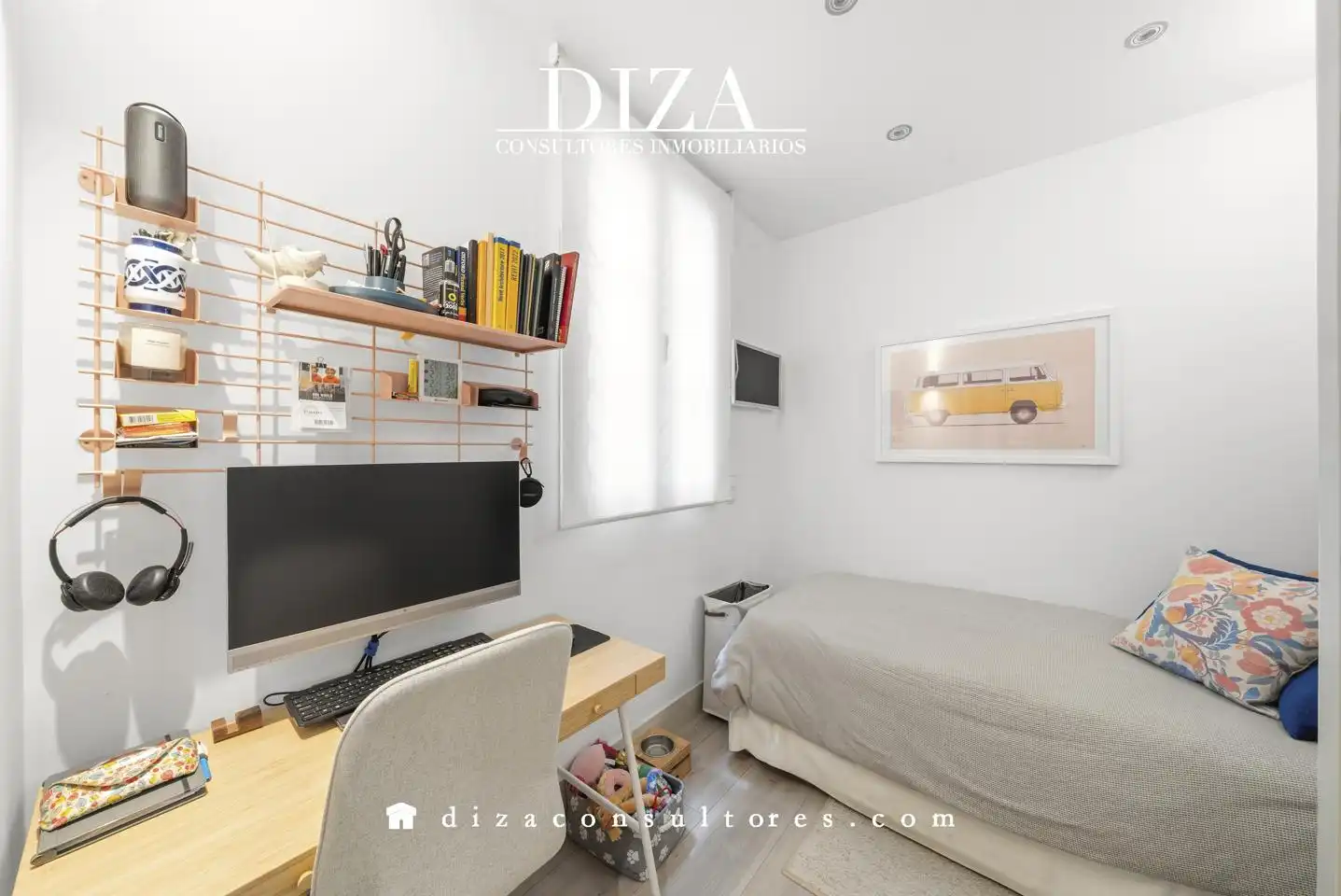 Schlafzimmer von Wohnung zum Verkauf in Madrid mit Klimaanlage, Heizung und Balkon