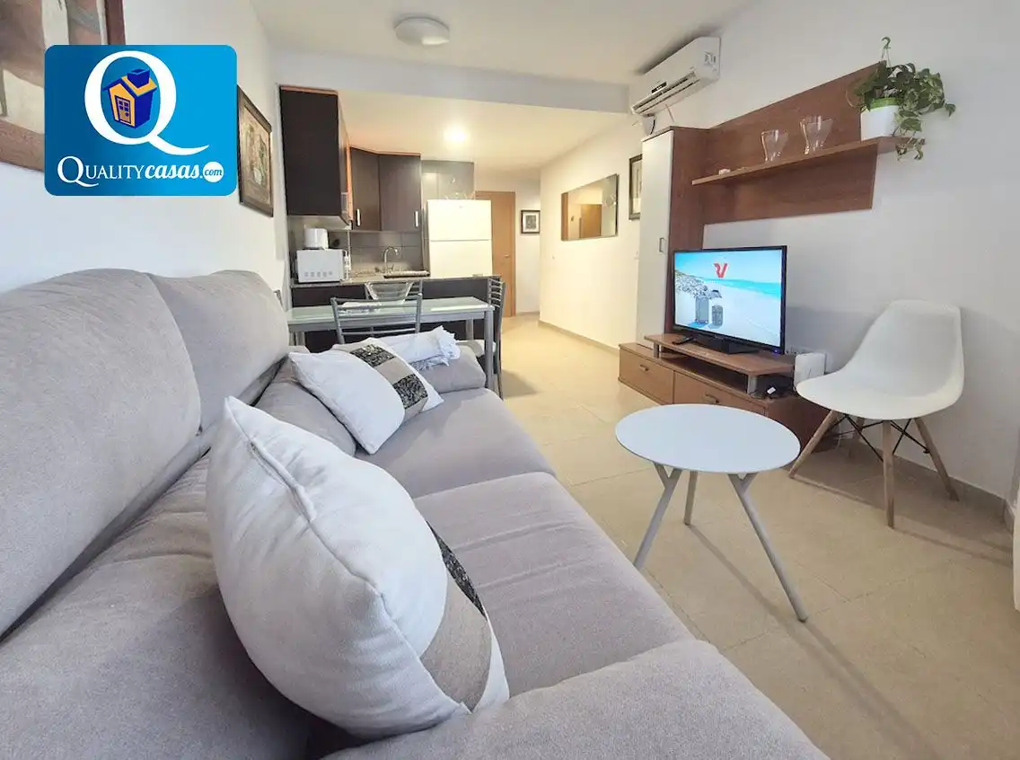 Wohnzimmer von Wohnung zum Verkauf in Busot mit Klimaanlage