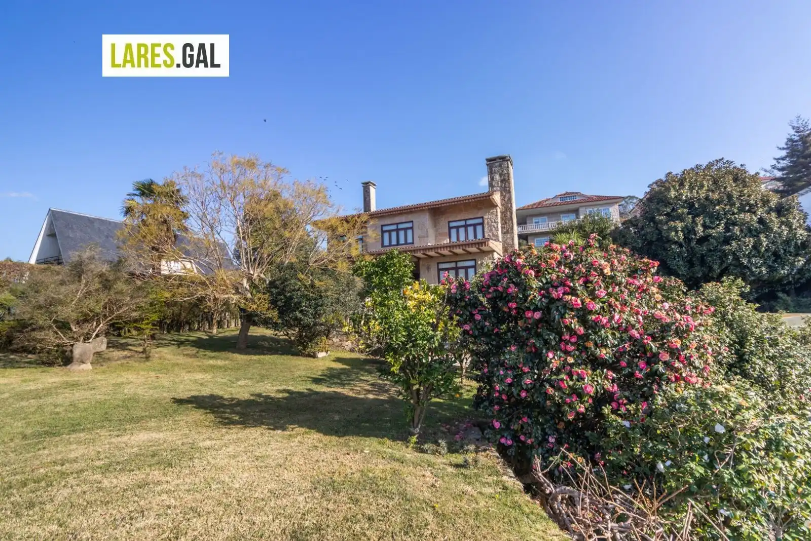 Jardí de Casa o xalet de lloguer en Moaña amb Calefacció, Terrassa i Moblat