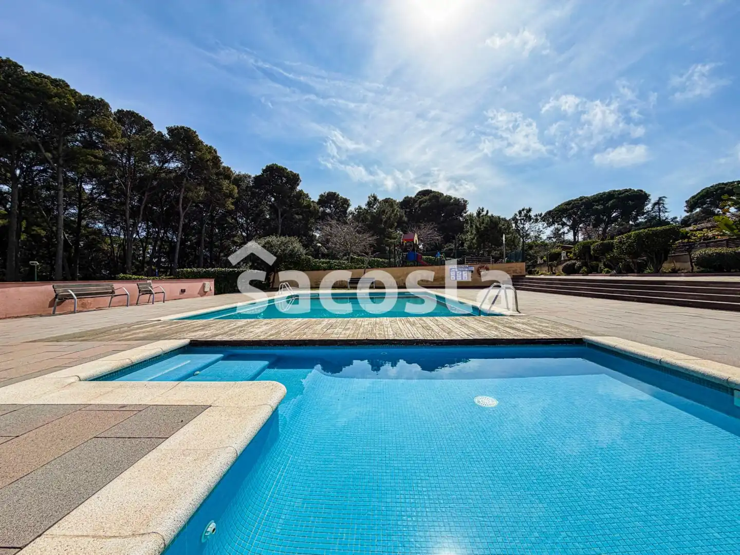 Piscina de Casa adosada en venta en Lloret de Mar con Aire acondicionado, Calefacción y Jardín privado