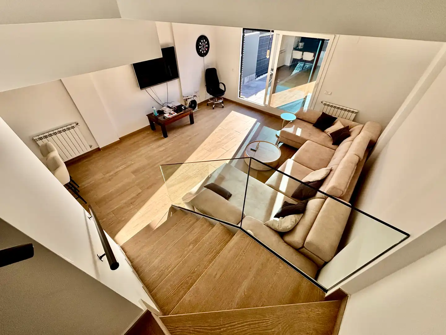 Sala d'estar de Casa adosada en venda en Mutxamel amb Aire condicionat, Calefacció i Jardí privat