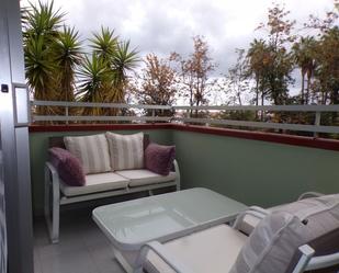 Terrasse von Wohnung miete in Puerto de la Cruz mit Parkett, Terrasse und Möbliert