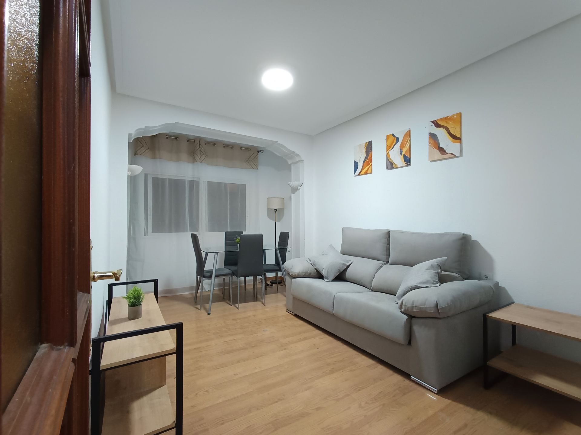 Sala d'estar de Pis de lloguer en Alicante / Alacant amb Moblat, Forn i Rentadora