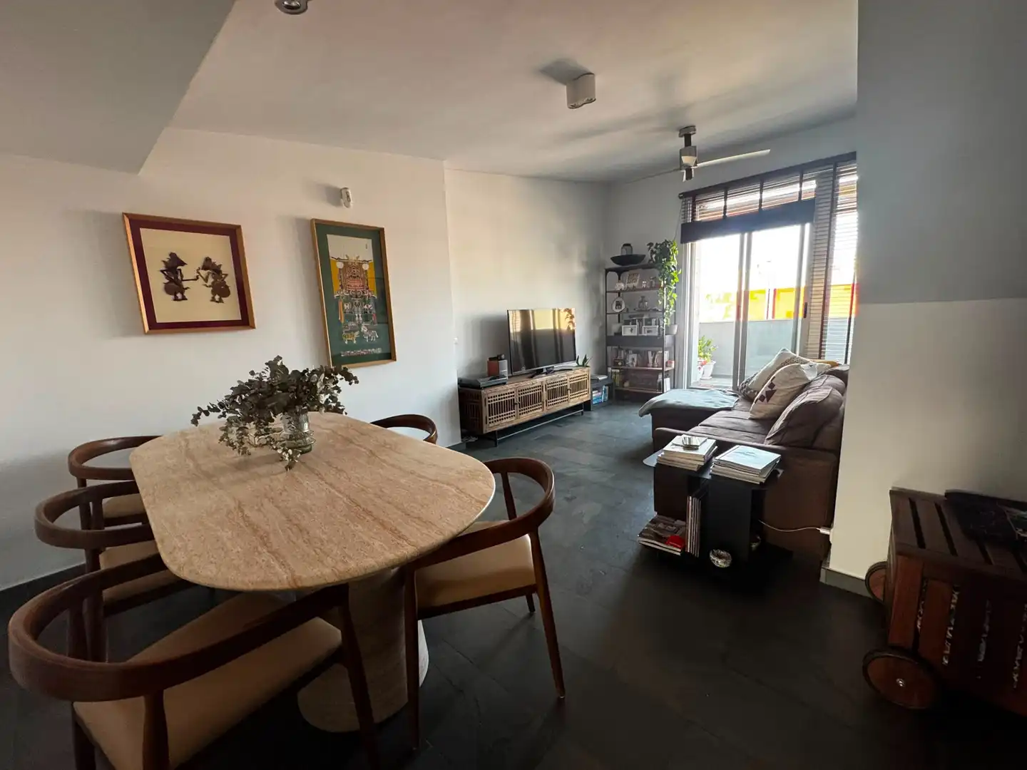 Sala de estar de Ático en venta en Alicante / Alacant con Aire acondicionado, Terraza y Amueblado