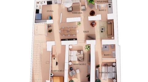 Foto 2 de Pis en venda a Carrer D'en Tacó, Centre, Barcelona