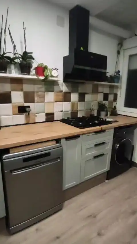 Kitchen of Flat for rent in Cartagena  with Air Conditioner, Heating and Parquet flooring