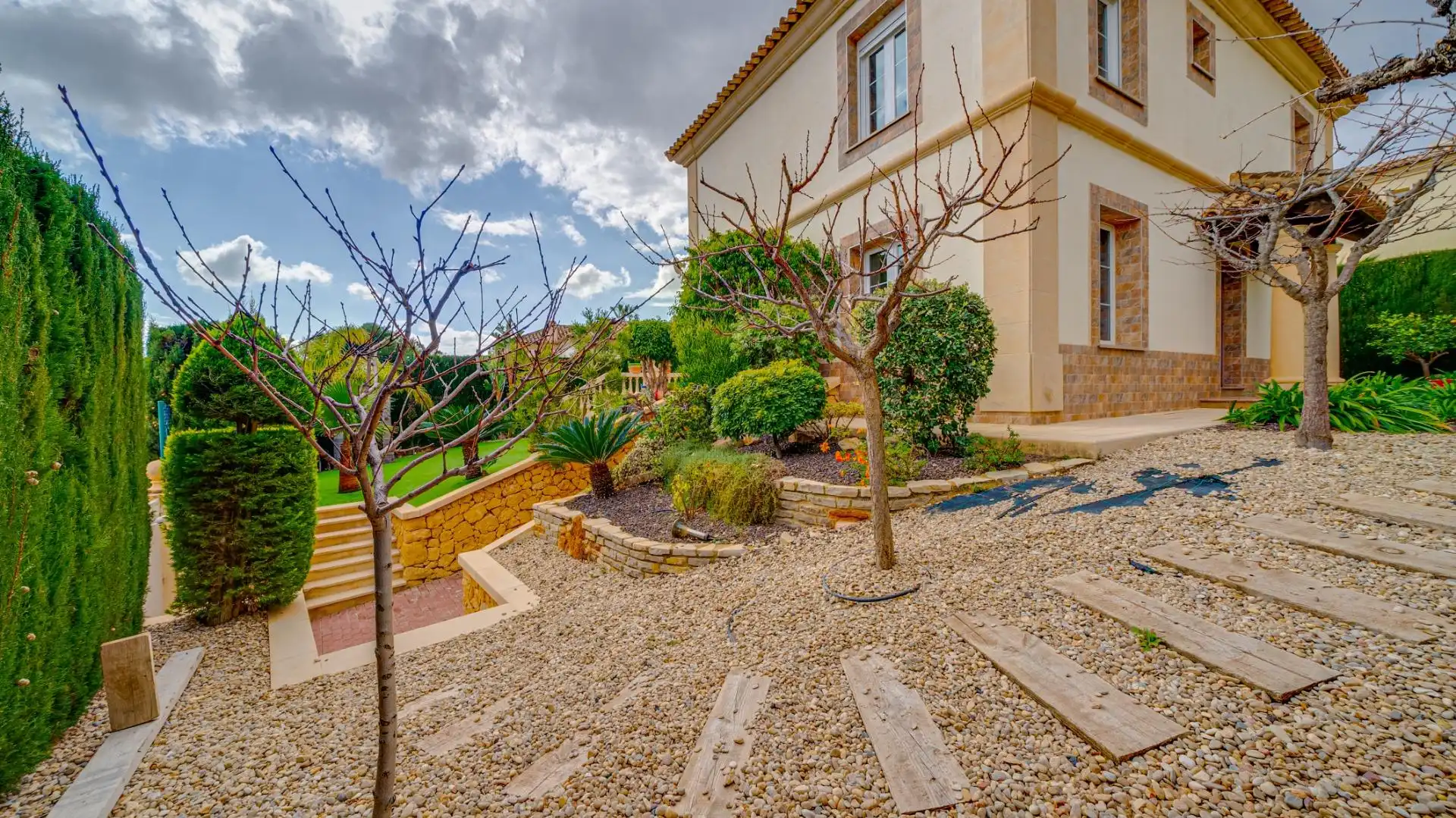 Garten von Haus oder Chalet zum Verkauf in Finestrat mit Klimaanlage, Heizung und Privatgarten