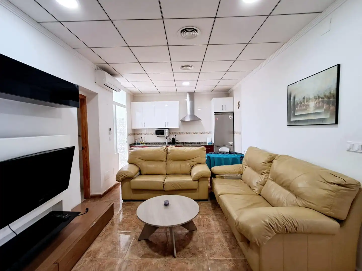 Sala de estar de Piso en venta en Águilas con Aire acondicionado, Calefacción y Amueblado