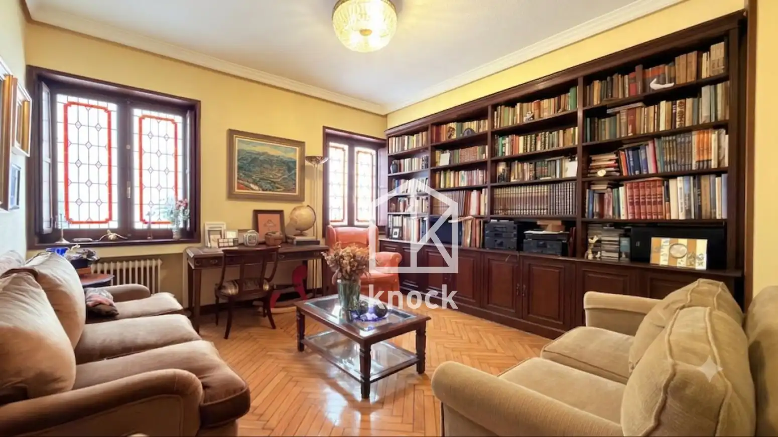 Living room of Flat for sale in Oviedo   with Heating and Parquet flooring
