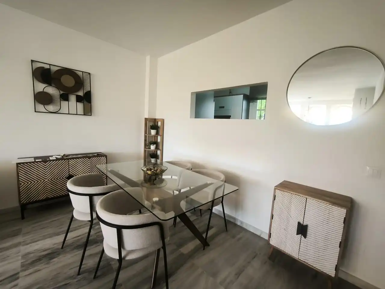 Esszimmer von Wohnung zur Miete in Benalmádena mit Klimaanlage, Möbliert und Gemeinschaftspool